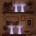 Praying Angel Night Light – Fiber Optic Wings That Shift Through Colors