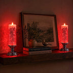 Flameless Glitter Candle – LED Candle with Swirling Sparkle in Three Colors