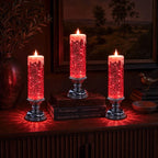 Flameless Glitter Candle – LED Candle with Swirling Sparkle in Three Colors