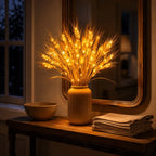 Wheat Bundle Light – Rustic LED Harvest Decor for Shelves and Mantels