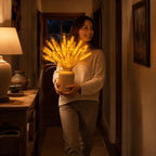 Wheat Bundle Light – Rustic LED Harvest Decor for Shelves and Mantels