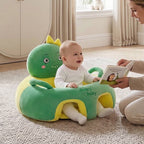 Baby Floor Seat – Plush Animal Support Seat for Babies Learning to Sit Up