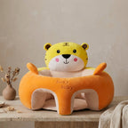 Baby Floor Seat – Plush Animal Support Seat for Babies Learning to Sit Up