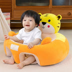 Baby Floor Seat – Plush Animal Support Seat for Babies Learning to Sit Up