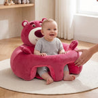 Baby Floor Seat – Plush Animal Support Seat for Babies Learning to Sit Up