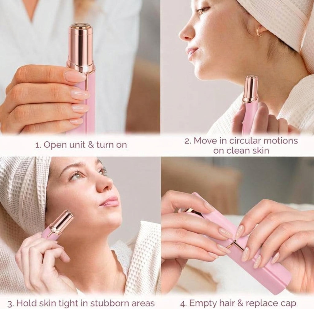 Facial Hair Remover – Gentle Precision Tool with Smooth-Glide Head & Compact Design