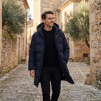 Men’s Puffer Coat | Winter Protection, Structured Design Hooded Parka