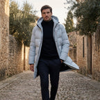 Men’s Puffer Coat | Winter Protection, Structured Design Hooded Parka
