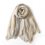 Men's cotton-linen scarf