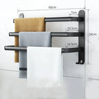 Aluminum towel holder