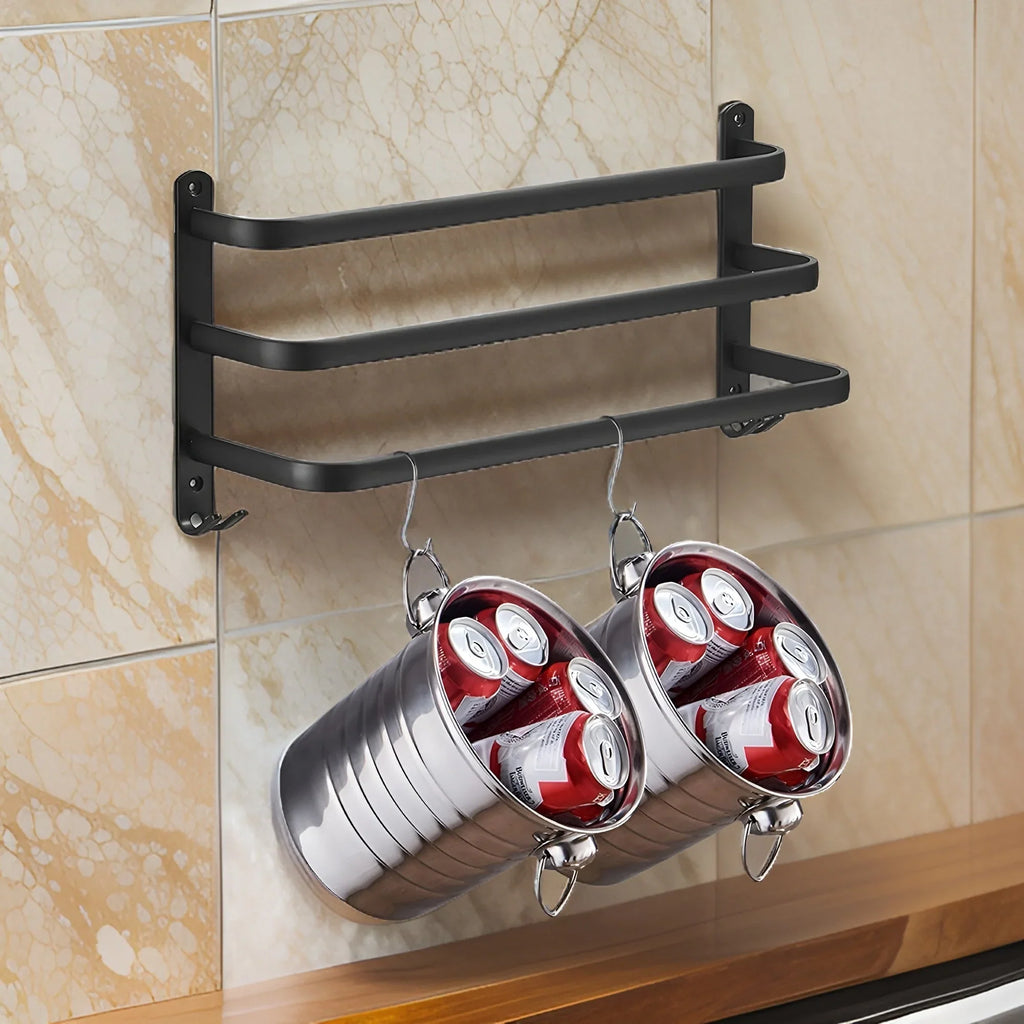 Aluminum towel holder