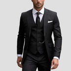 Herenpak Driekleurig Slim Fit Met Blazer, Gilet En Broek Voor Bruiloften 0