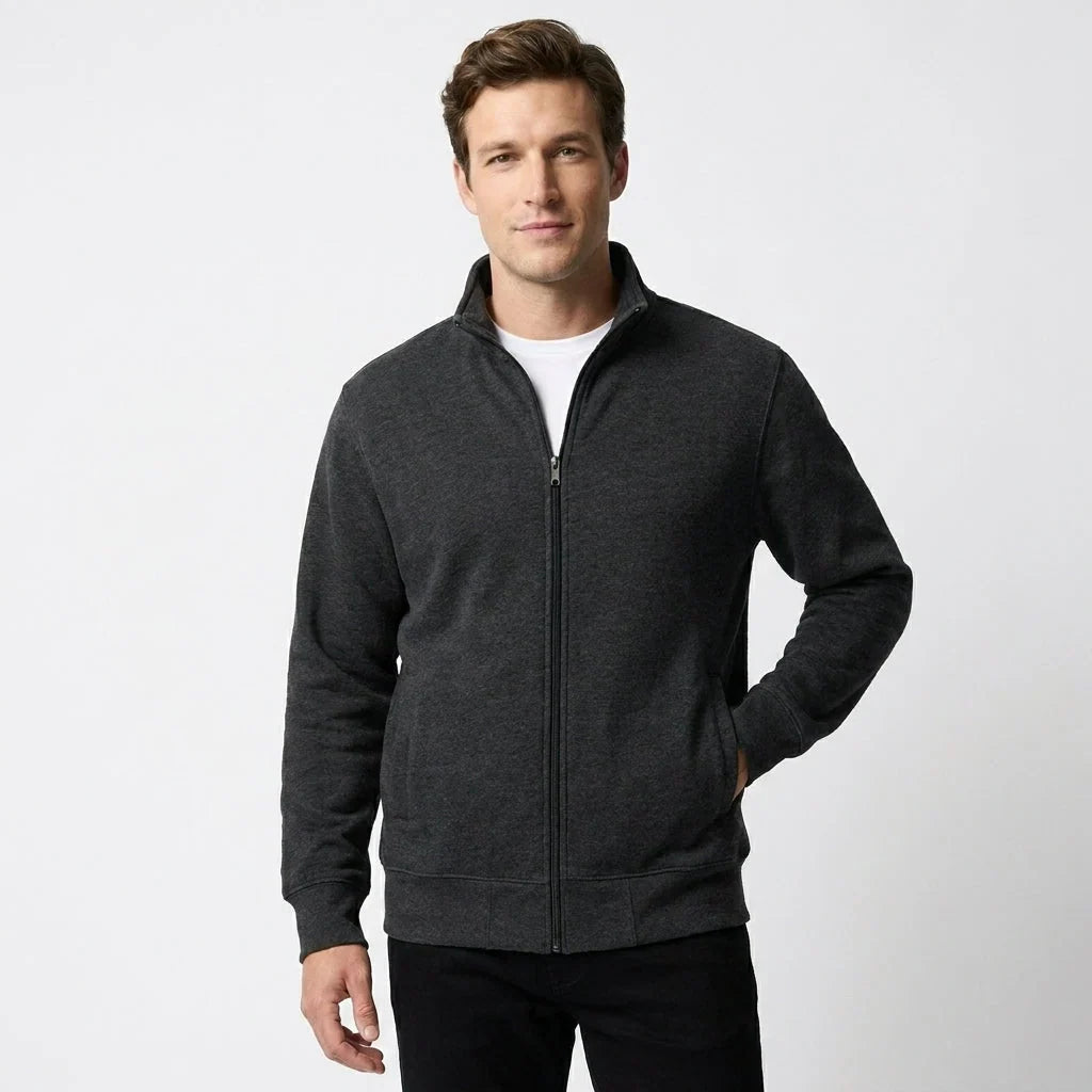 Men's zip-up sweater