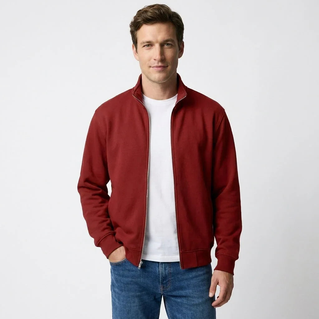 Men's zip-up sweater
