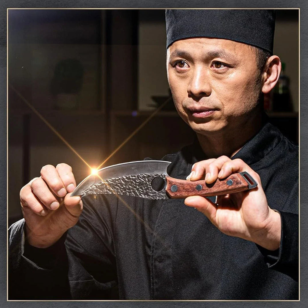 Stainless steel gyuto-style knife