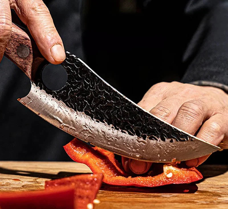 Stainless steel gyuto-style knife