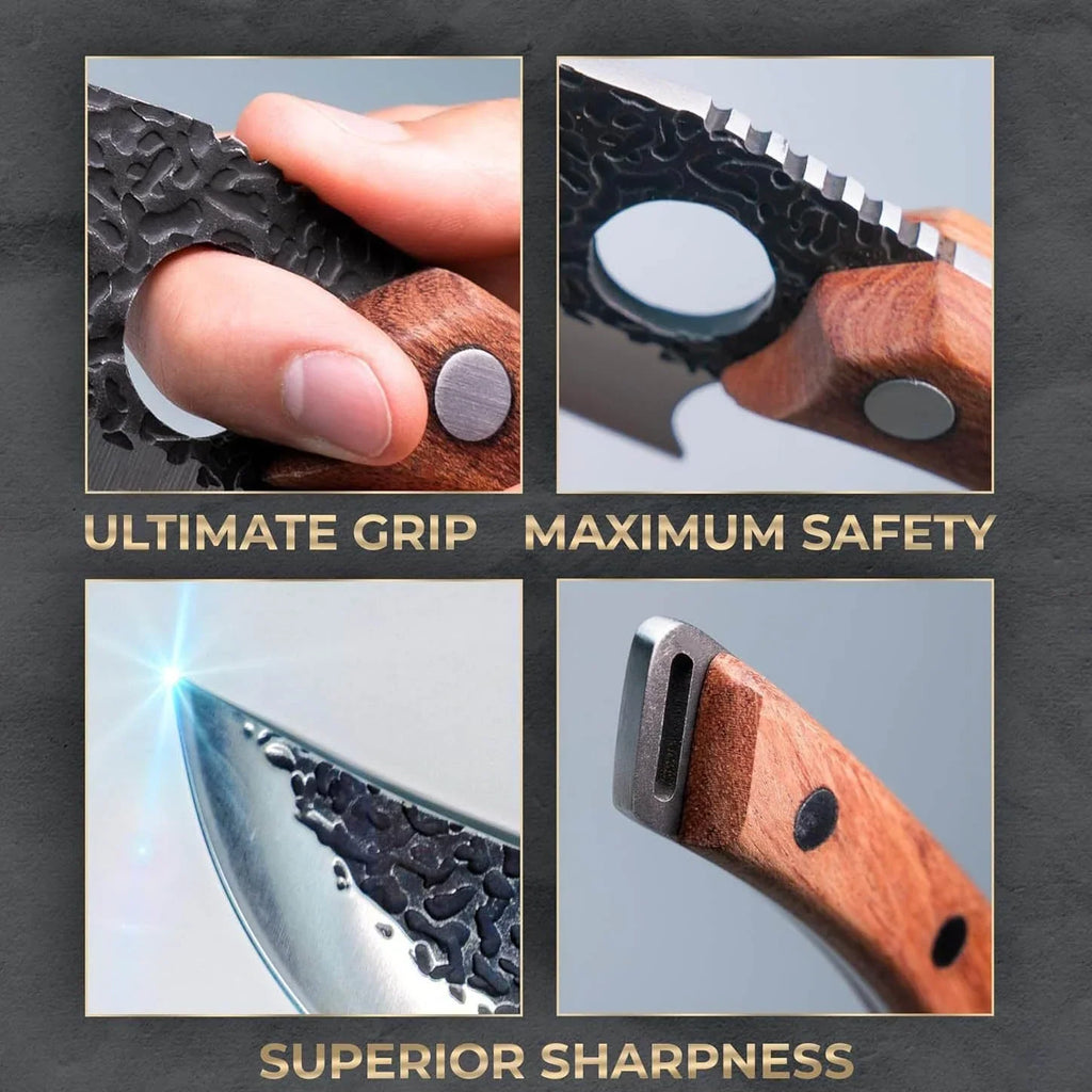 Stainless steel gyuto-style knife