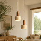 Kairi Modern Travertine Stone Pendant Light 2