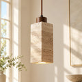 Kairi Natural Stone Travertine Modern Pendant Light 0
