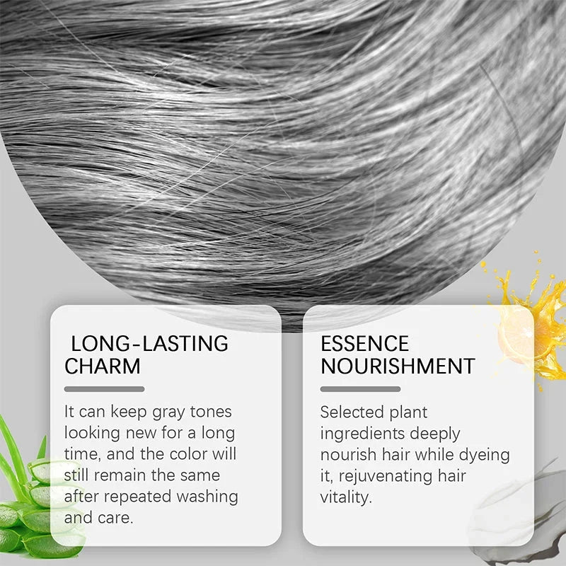 Kalsten | 2-in-1 Natural Essence Extract Metallic Gray Hair Dye 5