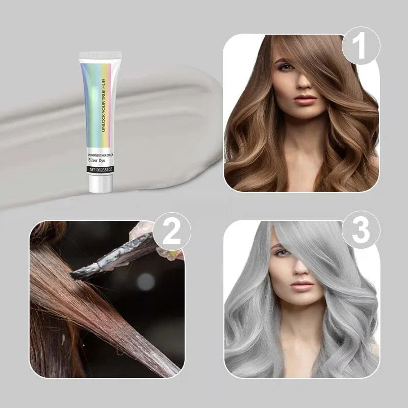 Kalsten | 2-in-1 Natural Essence Extract Metallic Gray Hair Dye 7
