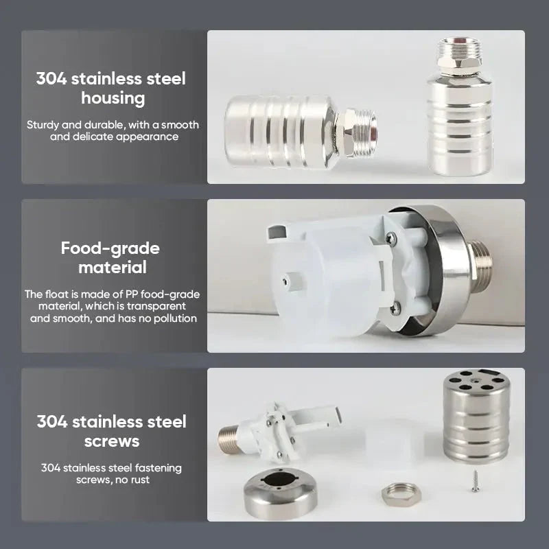 Kalsten | Mini-float-valve made of stainless steel – Automatic water level control 5