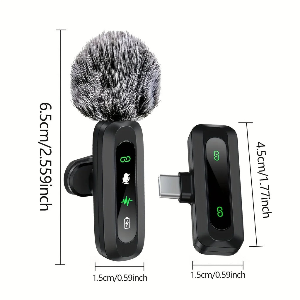 Kalsten | SoundSnap Wireless Clip Microphone – USB-C Microphone for Smartphone and Tablet 3