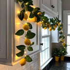 Fairy Light Garland – Lit Foliage Strand with Berry, Lavender, Maple or Lemon