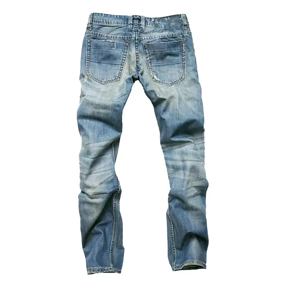Levi - Men's Straight-Cut Jeans with Distressed Details 2