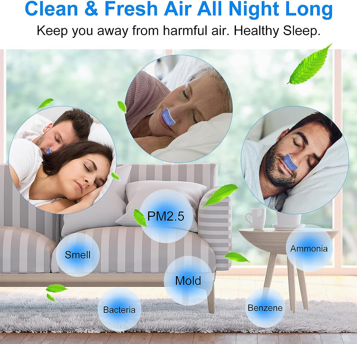 Portable Airflow Device – Compact, Silent Micro Air-Pump with Comfortable Nose Design