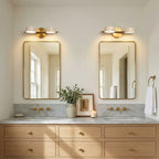 Notus Wabi-Sabi LED Natural Travertine Vanity Light 5