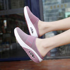 Knit mesh house shoes