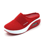 Knit mesh house shoes