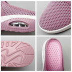 Knit mesh house shoes