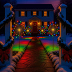 Firework Path Lights – Colorful Starburst Glow for Garden Beds and Walkways