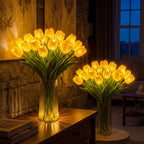 Light-Up Tulip Centerpiece – Artificial Flowers with a Soft Warm LED Glow