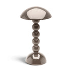 Rechargeable 30cm Bobbin LED Lamp with Adjustable Brightness - Mink Lacquer Finish 0