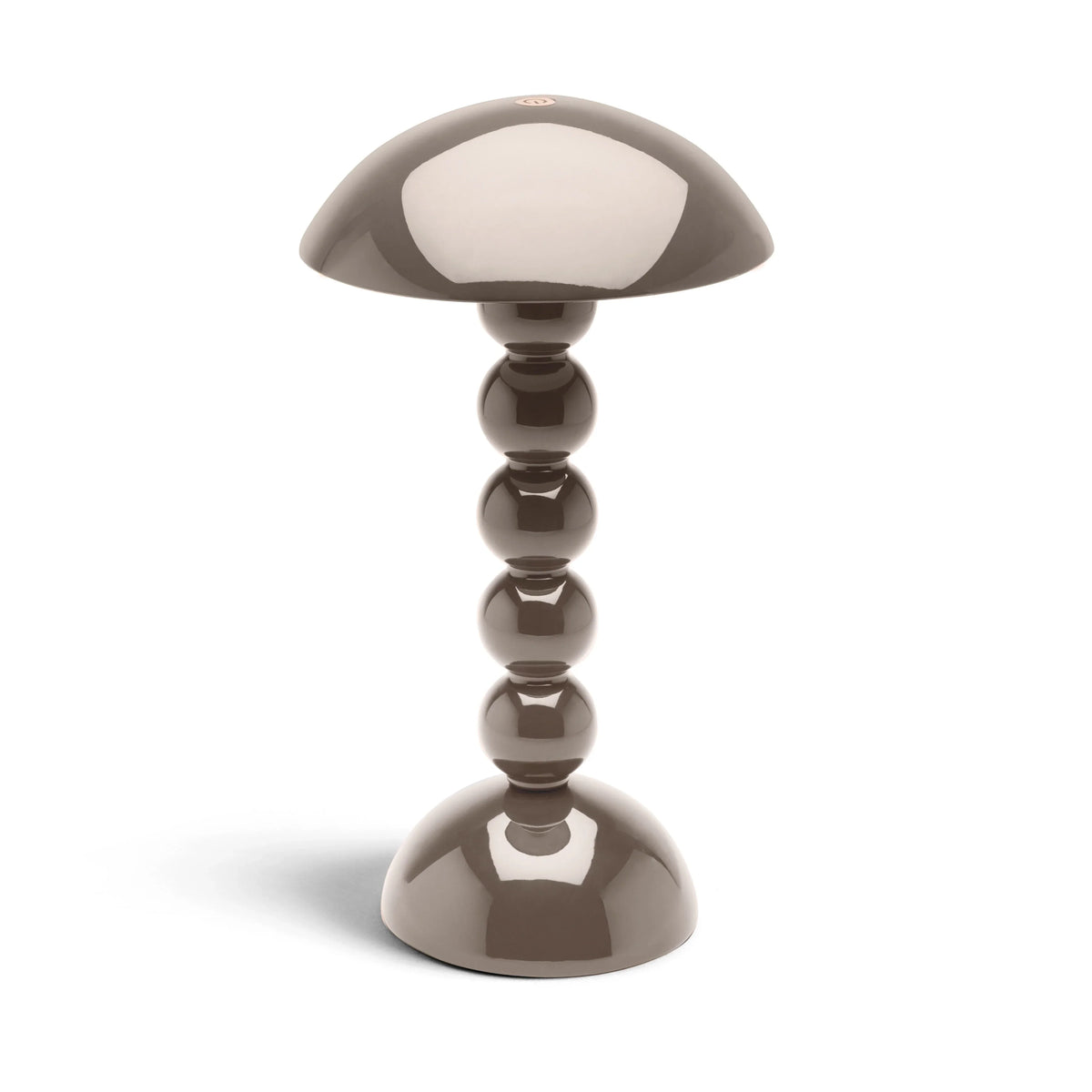 Rechargeable 30cm Bobbin LED Lamp with Adjustable Brightness - Mink Lacquer Finish 0