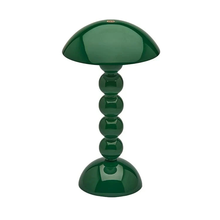 Rechargeable Bobbin LED Lamp in Racing Green with Adjustable Brightness 0