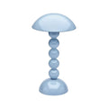 Rechargeable LED Lamp - Bobbin Design with Adjustable Brightness, Pale Denim Finish 0