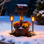 Solar Torch Light – Flickering Flame Effect That Switches On at Sunset