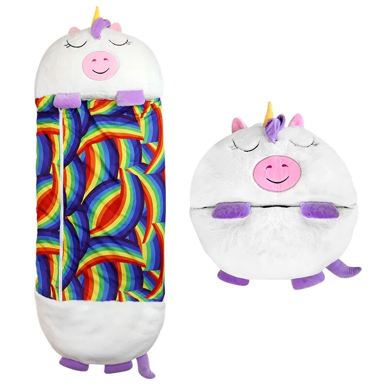 2-in-1 Kids Sleeping Bag – Soft, Hypoallergenic & Transformable into a Cuddly Toy