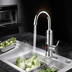 Brushed steel sensor faucet
