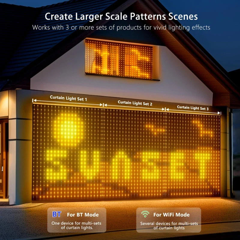 Smart RGBIC Outdoor LED Net Lights 7