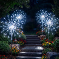 Solar Path Lights – Cool White Firework Sparkle for Borders and Flower Beds