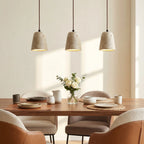 Tarell Modern Travertine Natural Cone Pendant Light 3