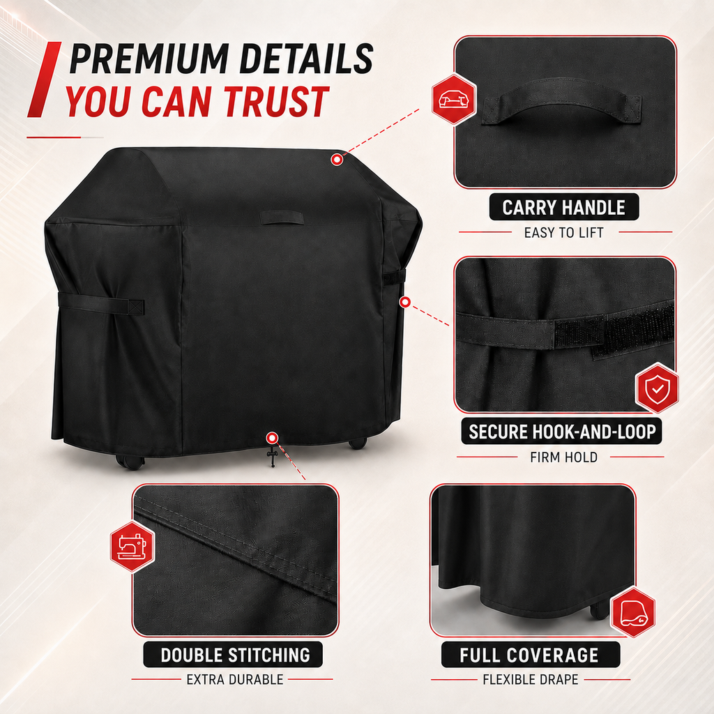 Thrives Outdoor | Covara Heavy-Duty Barbecue Grill Cover 3