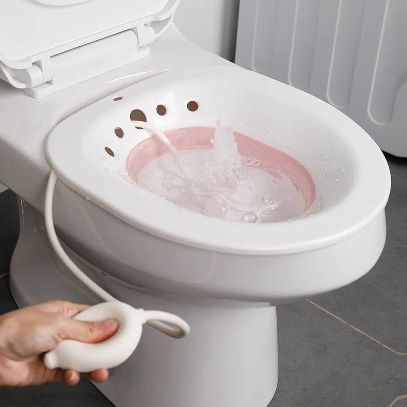 Tragbares Bidet – Zusammenklappbar, Hygienisch, Ideal für Unterwegs, Weiß 0