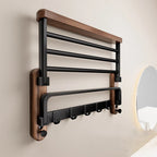 Wall-mounted wooden towel rack - Rackhaven 3