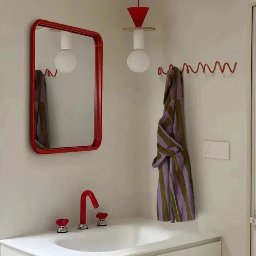 Wrought iron hook rail